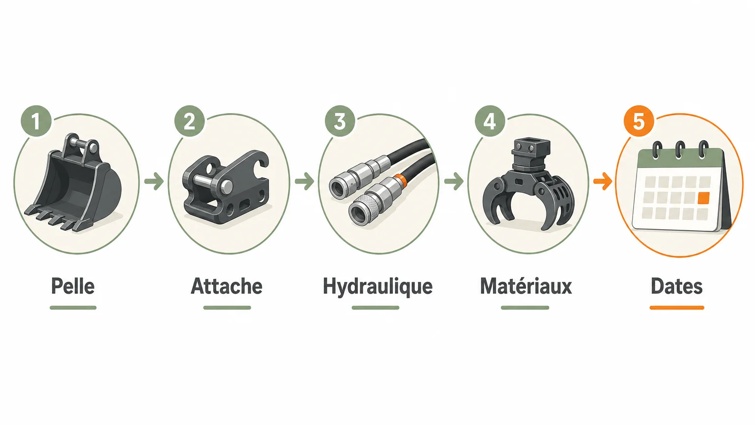 Checklist des vérifications avant la location d’une pince de tri